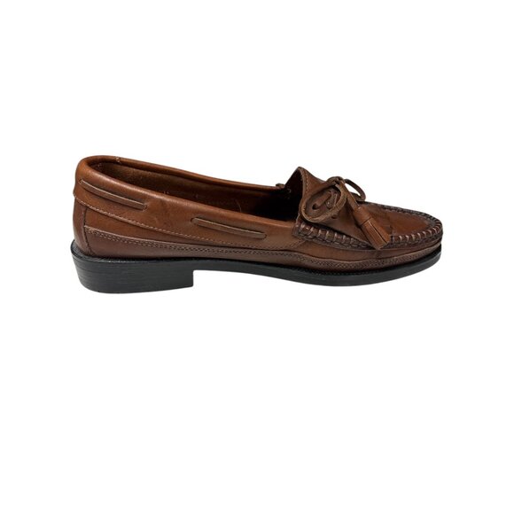 Nunn Bush Mens Brown Leather Tassel Loafers Size 8.5m - Picture 6 of 9